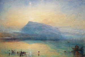 Der Blaue Rigi: Vierwaldstättersee - Sonnenaufgang, 1842